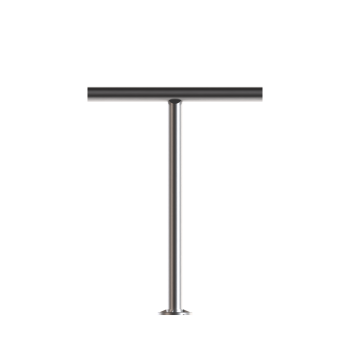 Pfosten Boden 42,4 Geländer Balkon Treppengeländer Steher Rundrohr Edelstahl V2A